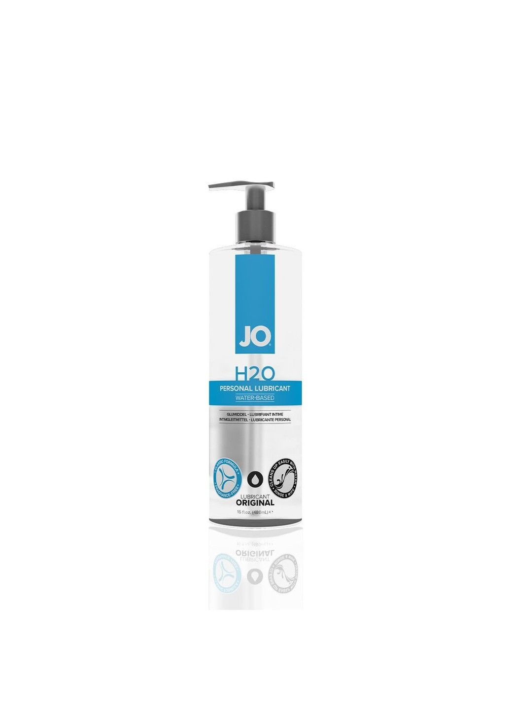 Смазка на водной основе JO H2O ORIGINAL (480 мл) маслянистая и гладкая, растительный глицерин System JO (298573191)