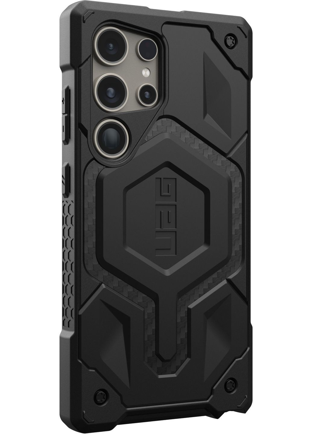 Чохол-накладка Monarch для Samsung Galaxy S24 Ultra Carbon Fiber (214415114242) Urban Armor Gear (360394183)