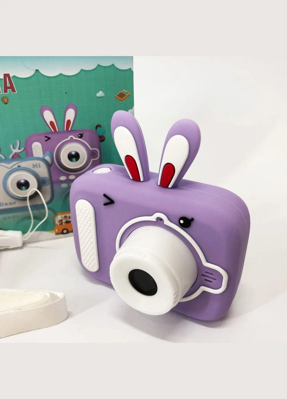 Детский цифровой фотоаппарат X900 Rabbit. Цвет: фиолетовый No Brand (385268988)
