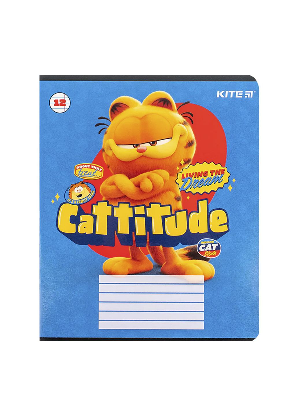 Тетрадь GF на 12 листов цвет разноцветный CB-00281160 Kite (343413476)