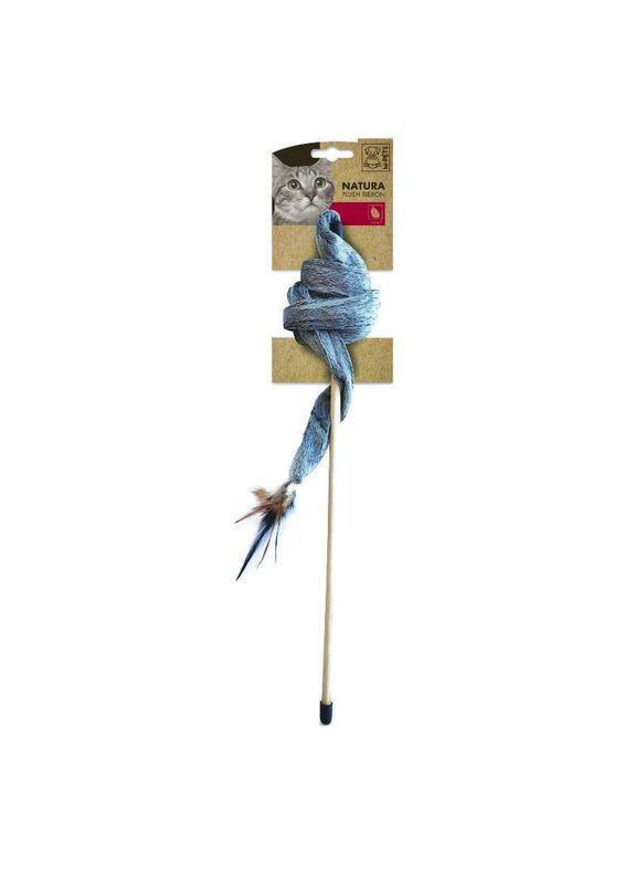 Плюшева стрічка іграшка-дражнилка для котів Natura Plush Ribbon - 43 см M-Pets (332256848)