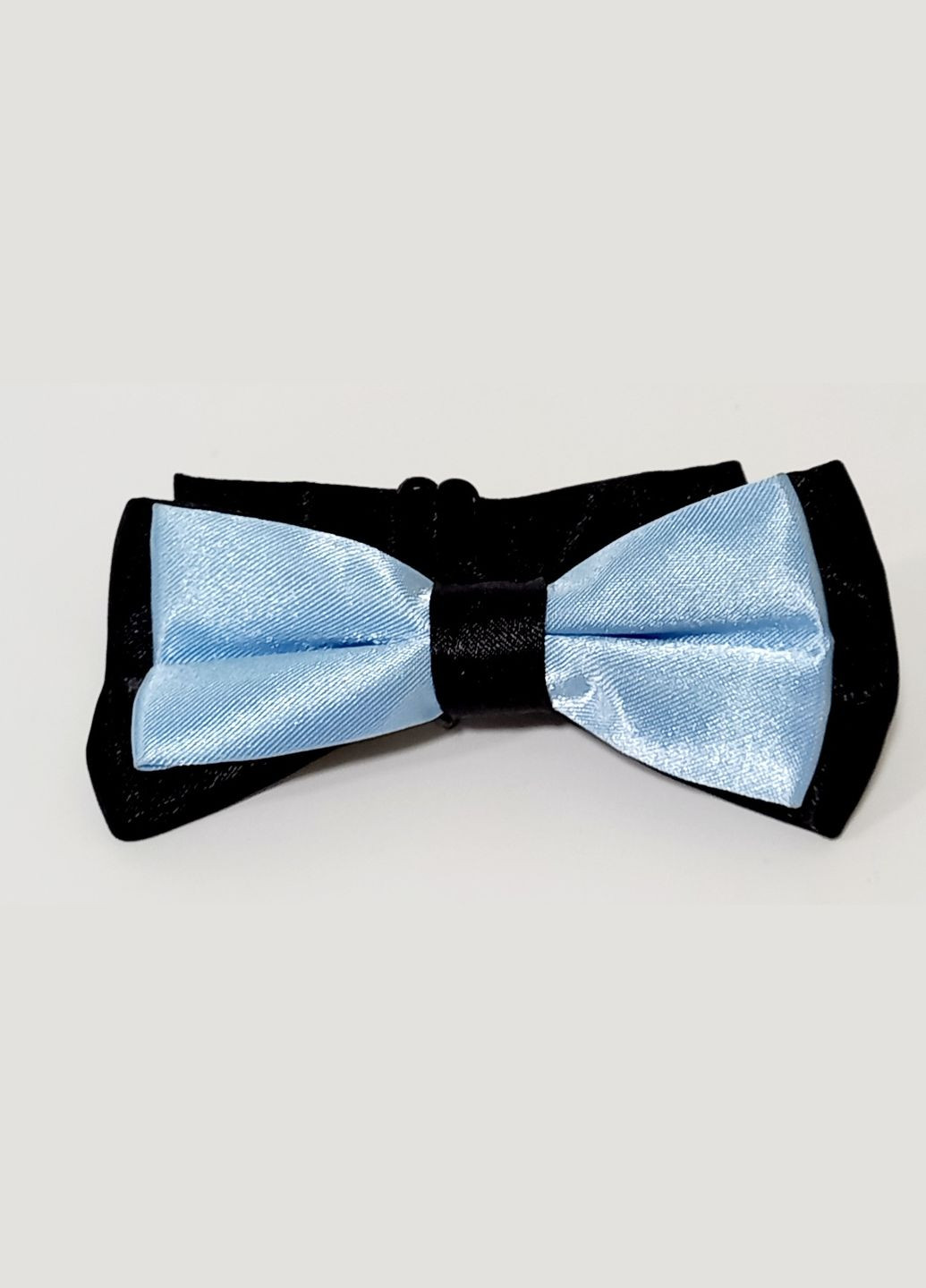 Двухцветный галстук-метелик Butterfly 2Btn Светло-голубой No Brand (293057052)