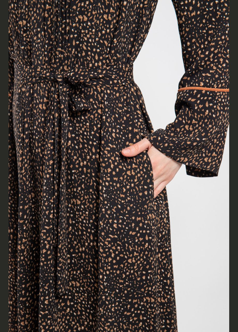 Чорна кежуал плаття жіноче чорне дизайнерське "тейлор" мкpr6637 Modna KAZKA