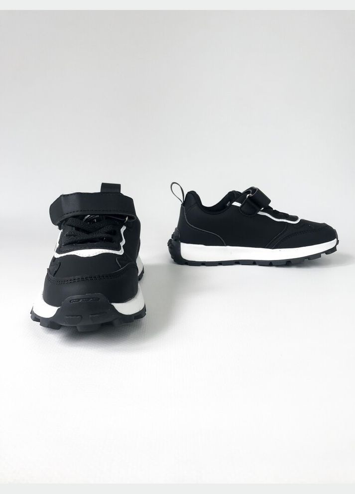 Черно-белые детские кроссовки 32 г 19,5 см черно-белый артикул к106 Clibee