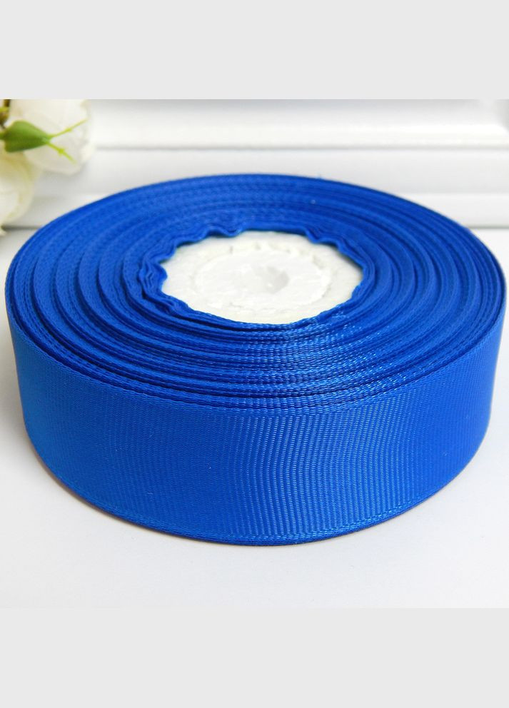 Лента репсовая однотонная, 2,5 см, №40 синяя No Brand (340485036)