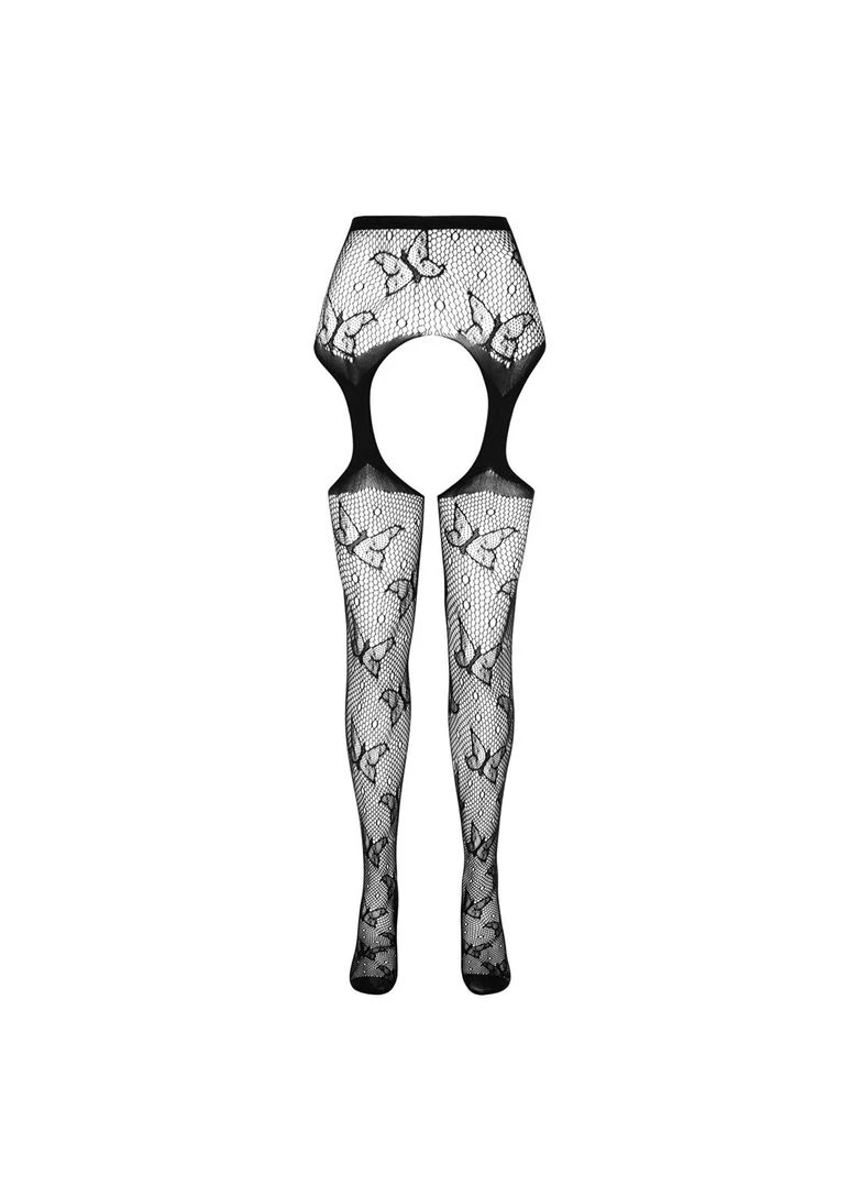 Эротические колготки-бодистокинг ECO S001 black - CherryLove Passion (282850519)