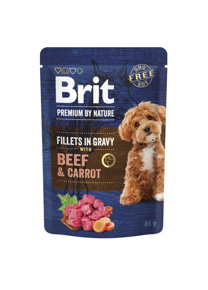 Корм влажный Fillets in Gravy Multipack д/собак малых пород филе в соусе Мультипак 12 шт х 85 г Brit Premium (388399719)
