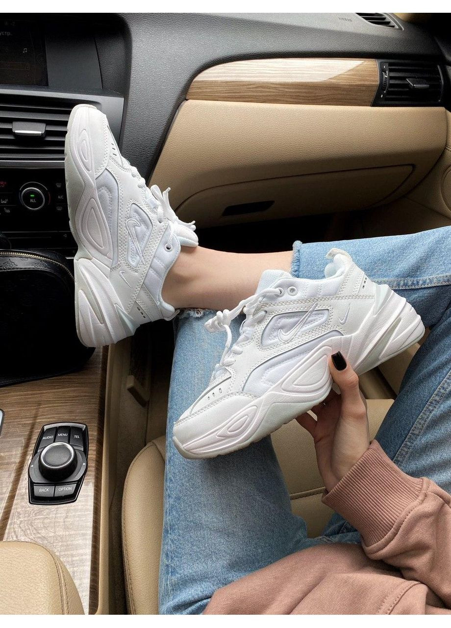 КРОСІВКИ ЖІНОЧІ NIKE M2K TEKNO FULL WHITE НАЙК М2К ТЕКНО No Brand бежеві демісезони (367169625)