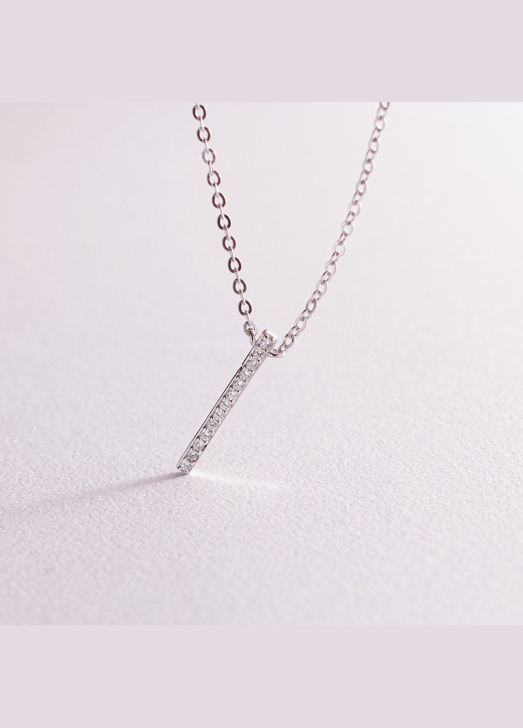 Серебряное колье Мгновение с фианитами 181175 44 Oniks (264025474)