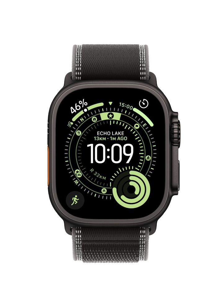 Смарт-часы Watch Ultra 3 GPS + Cellular 49mm Black Titanium Case с Black/Charcoal Trail Loop - M/L (MF1H4QP/A) Apple (362209076)