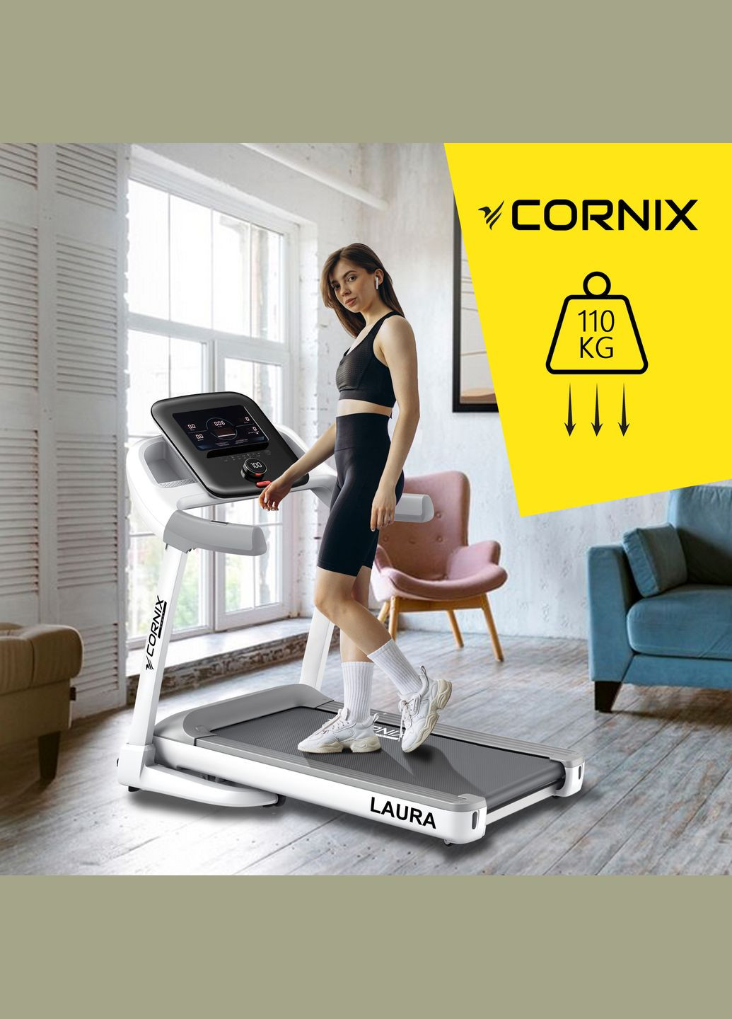 Бігова доріжка Laura White/Grey Cornix TM-LAURA (298808196)