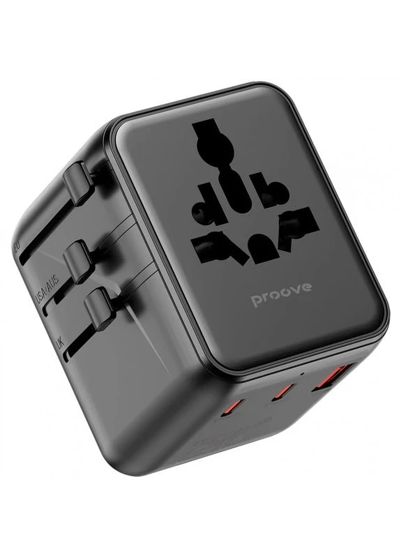 Универсальный адаптер Trip 25W black Proove (397307755)