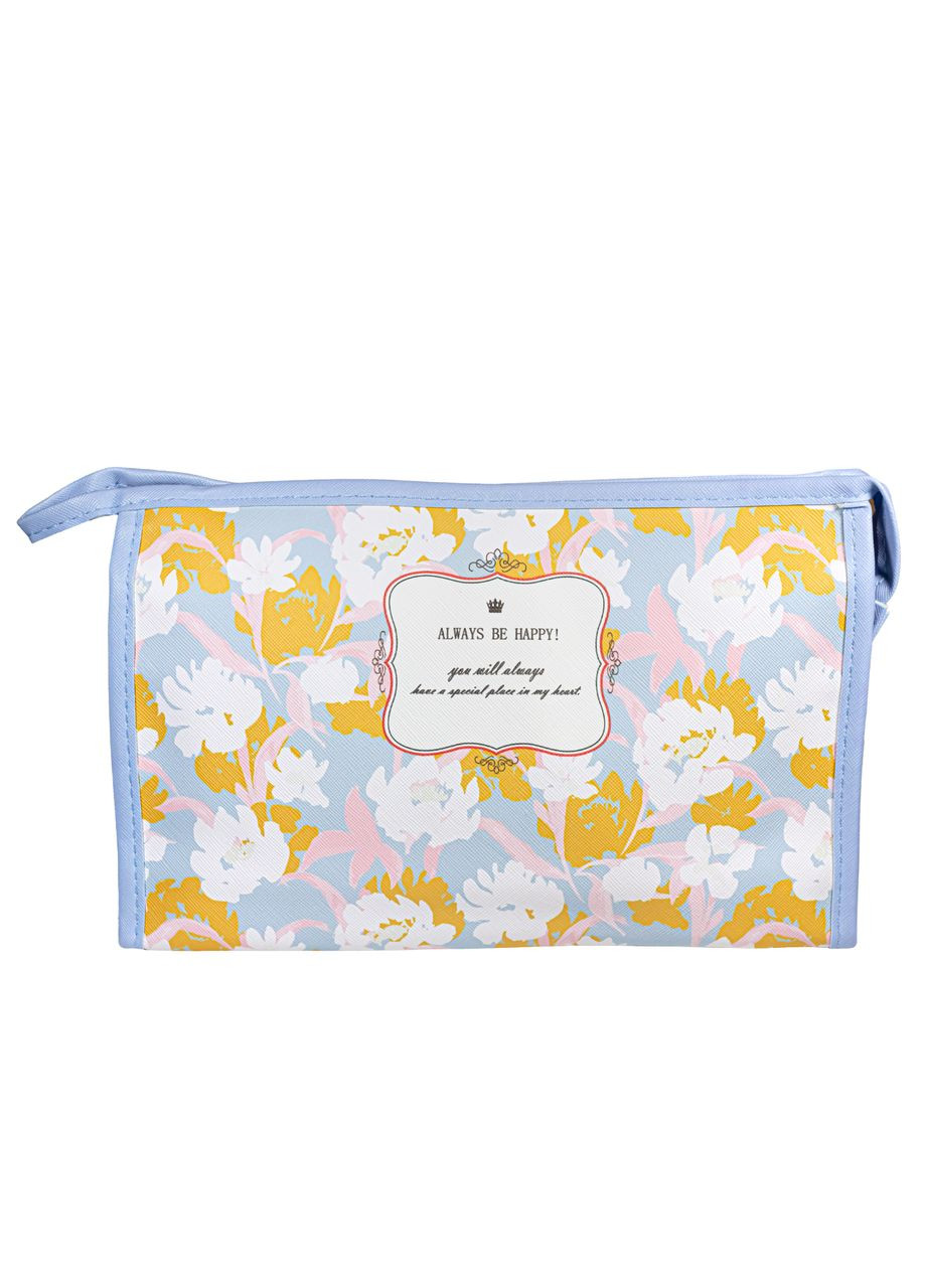 Мягкая женская косметичка из материала ПВХ, Голубая No Brand (317638755)