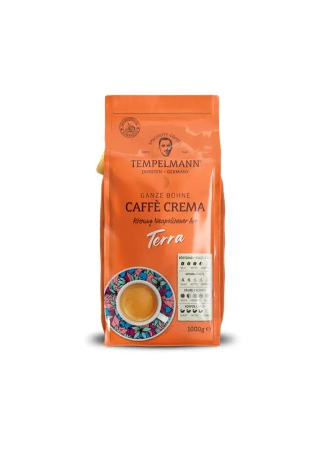 Кофе в зернах Terra Caffe Crema 1 кг Tempelmann (400914847)