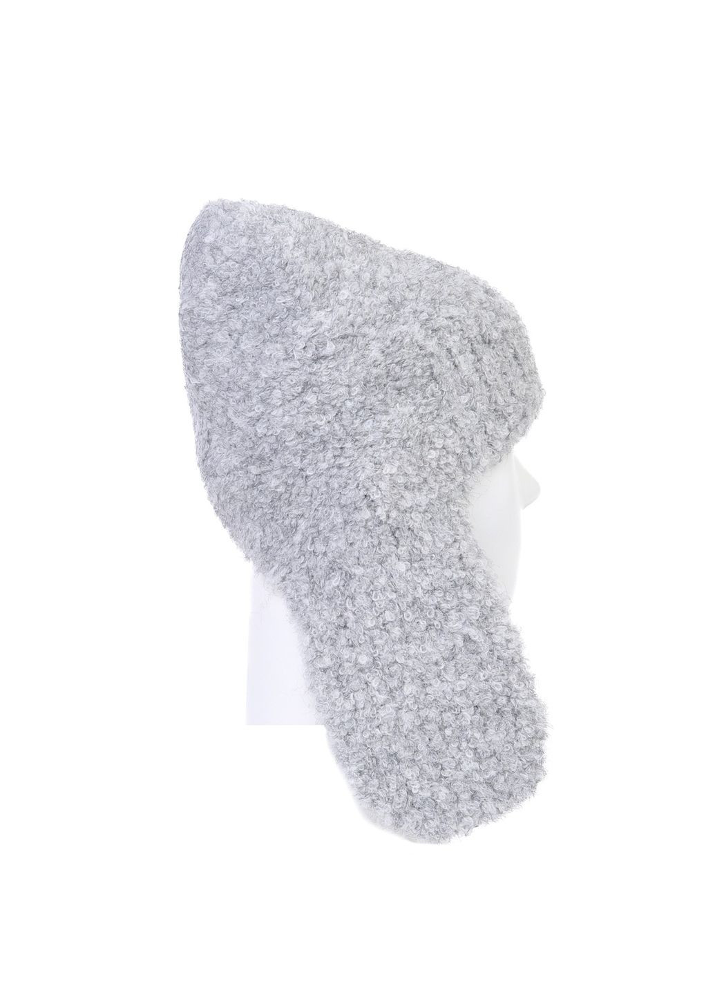 Шапка вушанка жіноча вовна сіра ГНАТА LuckyLOOK 843-554 (350197135)