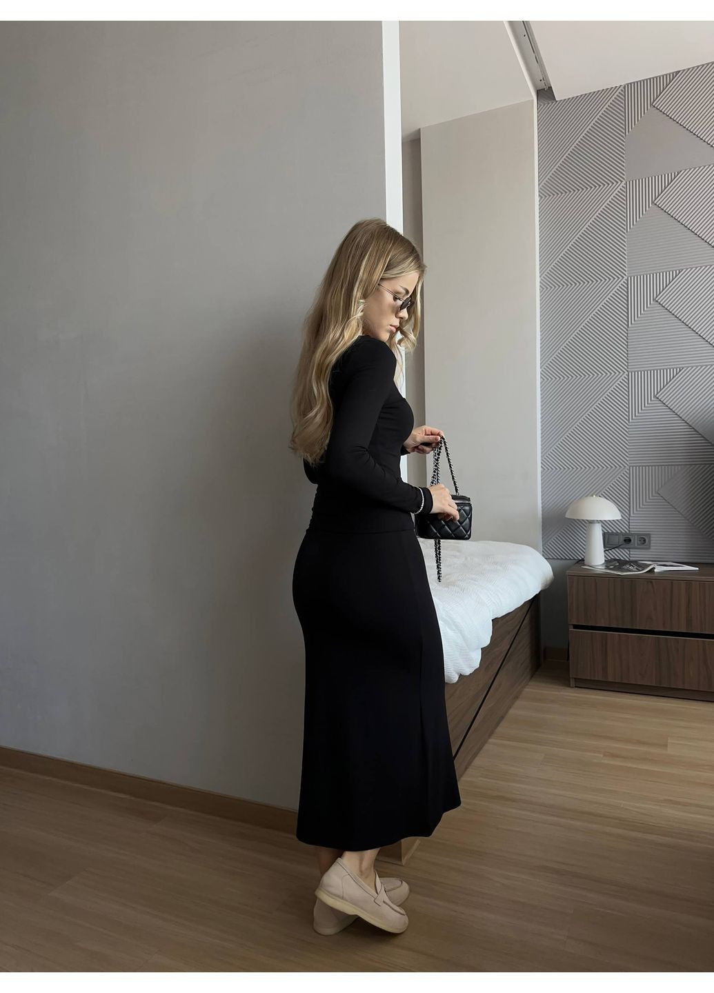 Стильний жіночий комплект з віскози No Brand (362588381)