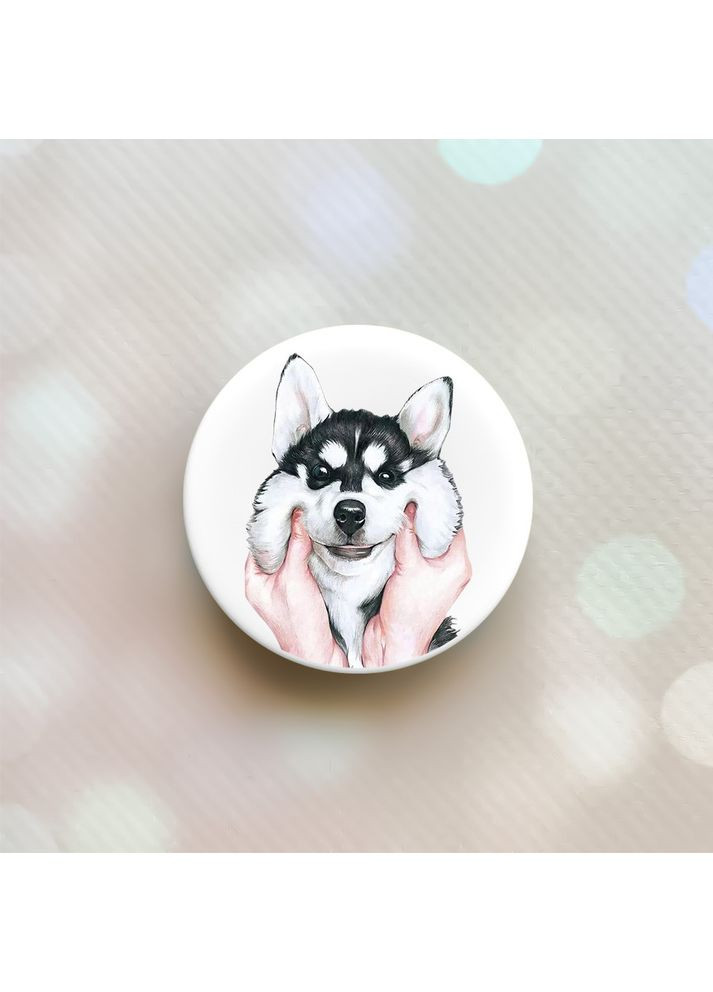 Тримач для смартфона / планшета попсокет Popsocket Білий:: Мордочка (принт 121) Creative (360699234)