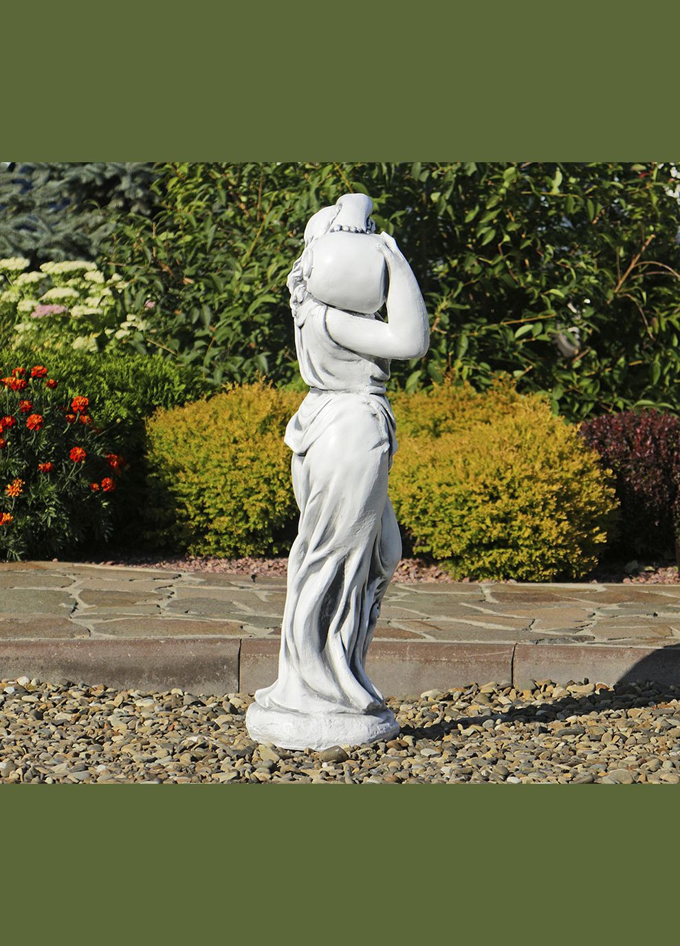 Садова скульптура Дама зі глечиком 84х23х29 см (ССП00884 ) Гранд Презент (284419197)