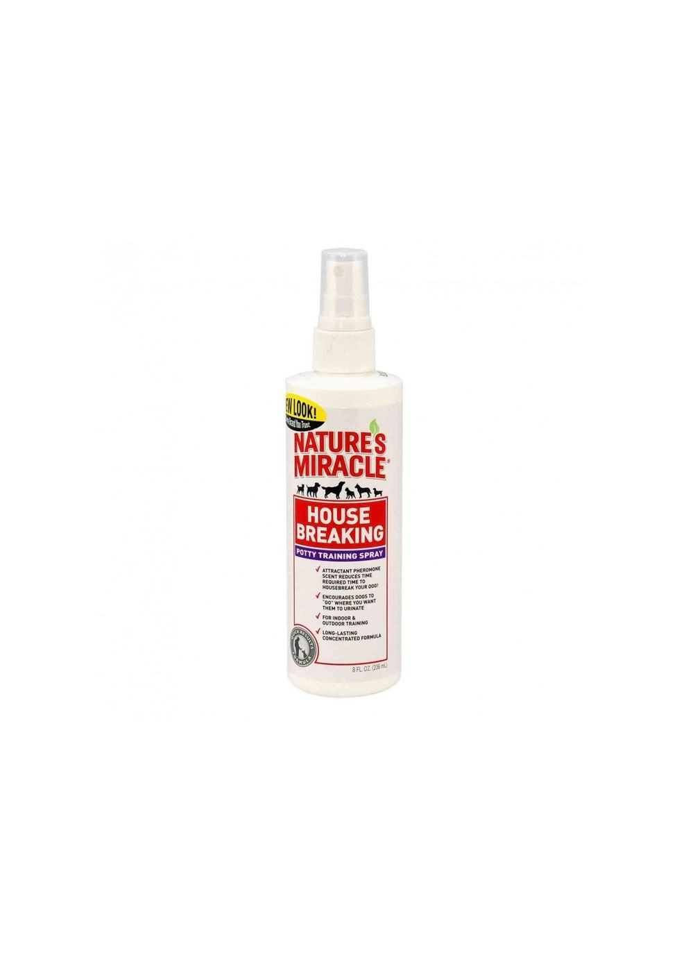 Спрей для цуценят привчає до туалету Nature's Miracle Housebreaking Spray, 236мл 8in1 (359368785)