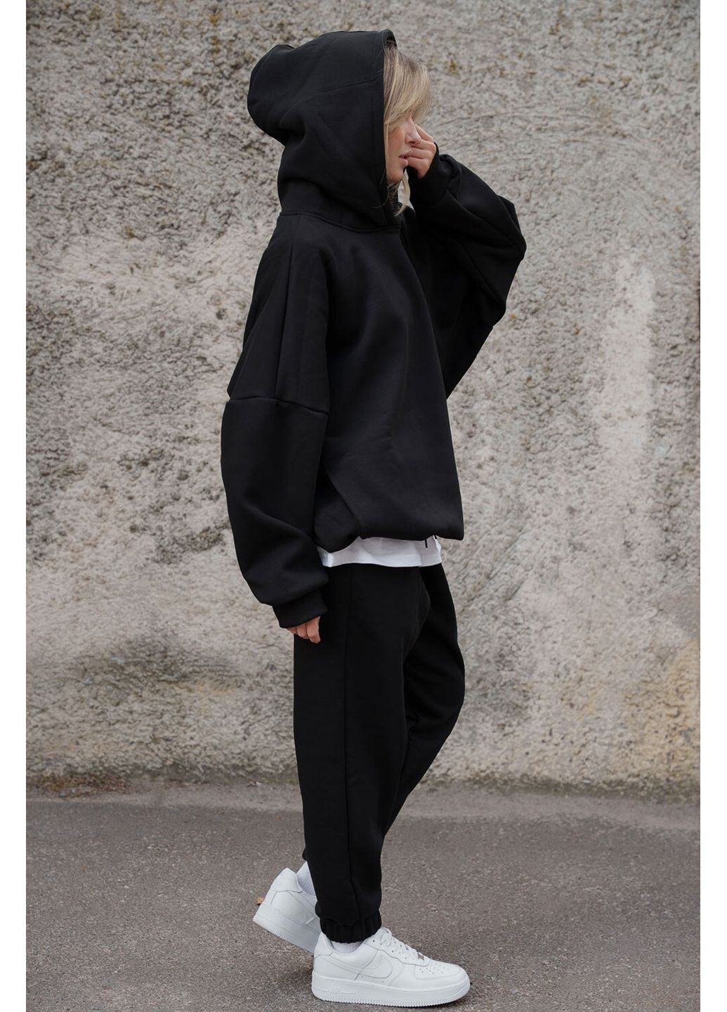 Жіночий Спортивний Костюм На Флісі Miror Black Without (372519994)