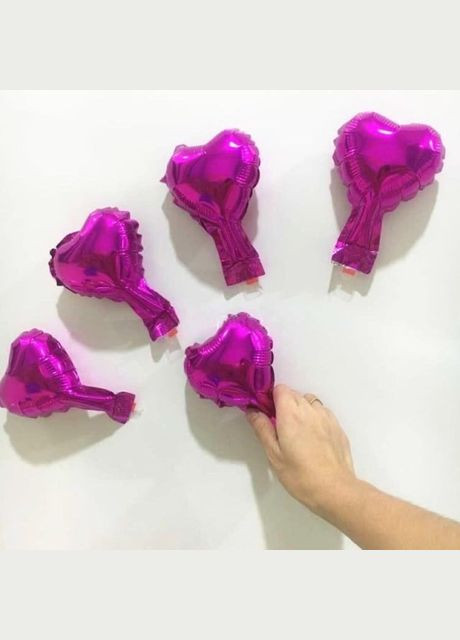 Фольгована куля Маленьке серце 5 дюймів фуксія No Brand (345706364)