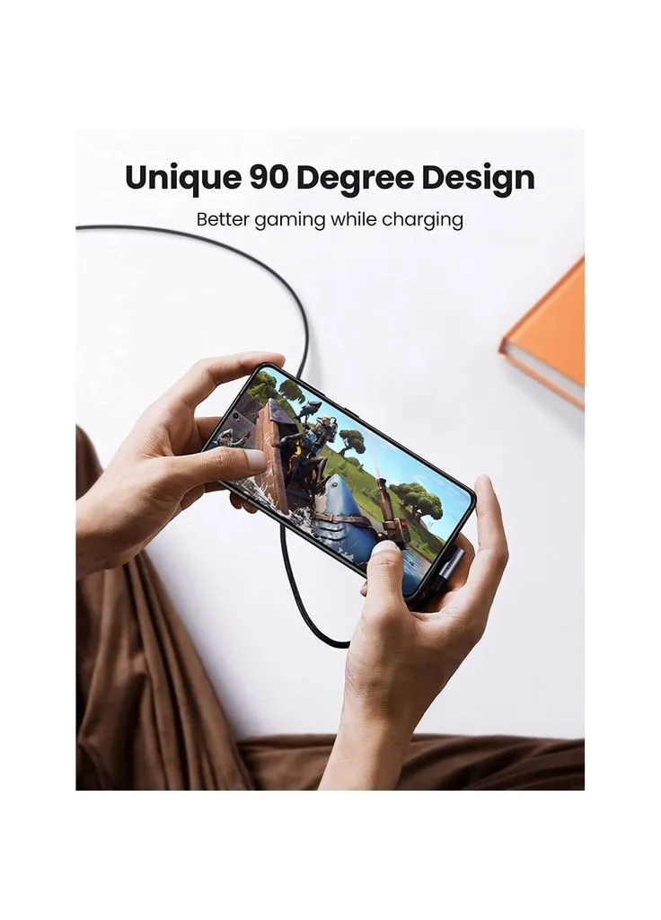 Дата кабель USB-C 2.0 to USB-C 3.0m 90° corner US334 black (20583) Ugreen (382062295)