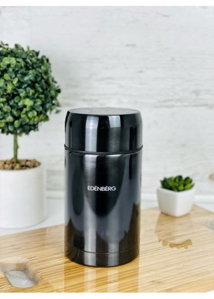 Термос пищевой 90127 800 мл черный (уценка) Edenberg (360642165)