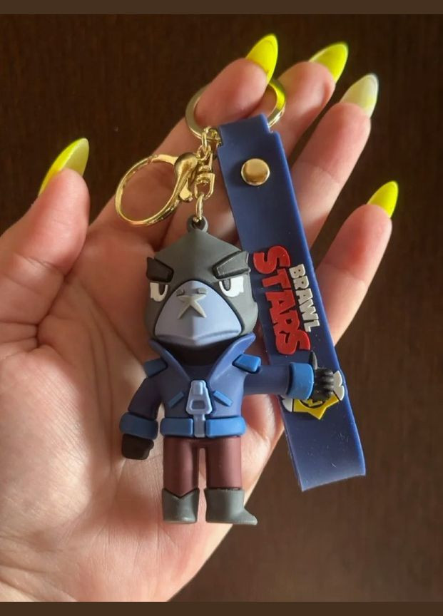 Брелок Бравл Старс Brawl Stars Crow ворон фігурка іграшка для ключів, рюкзака, сумки 8,2 см Shantou (306743512)