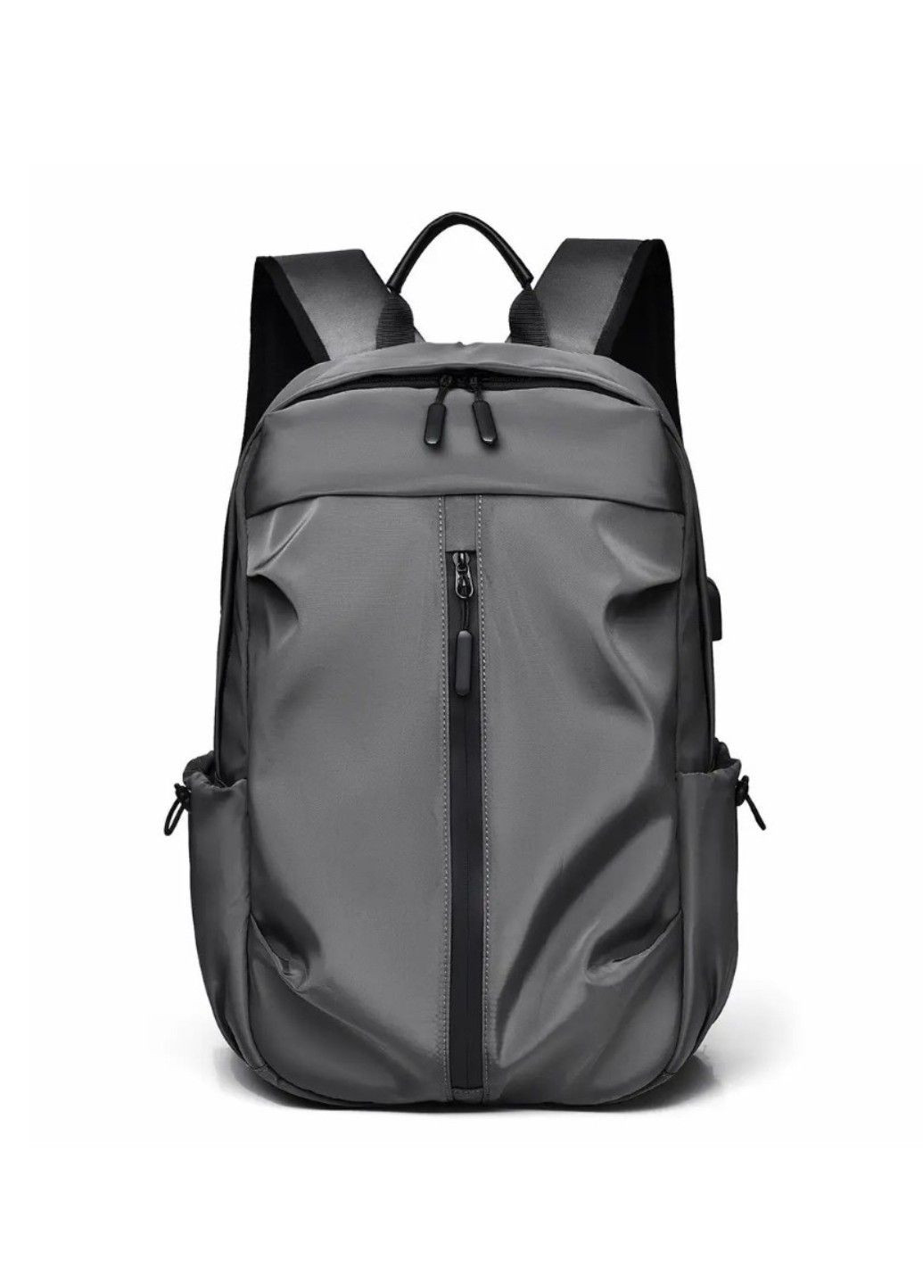 Современный городской мужской рюкзак Gray Vertical No Brand (292015532)