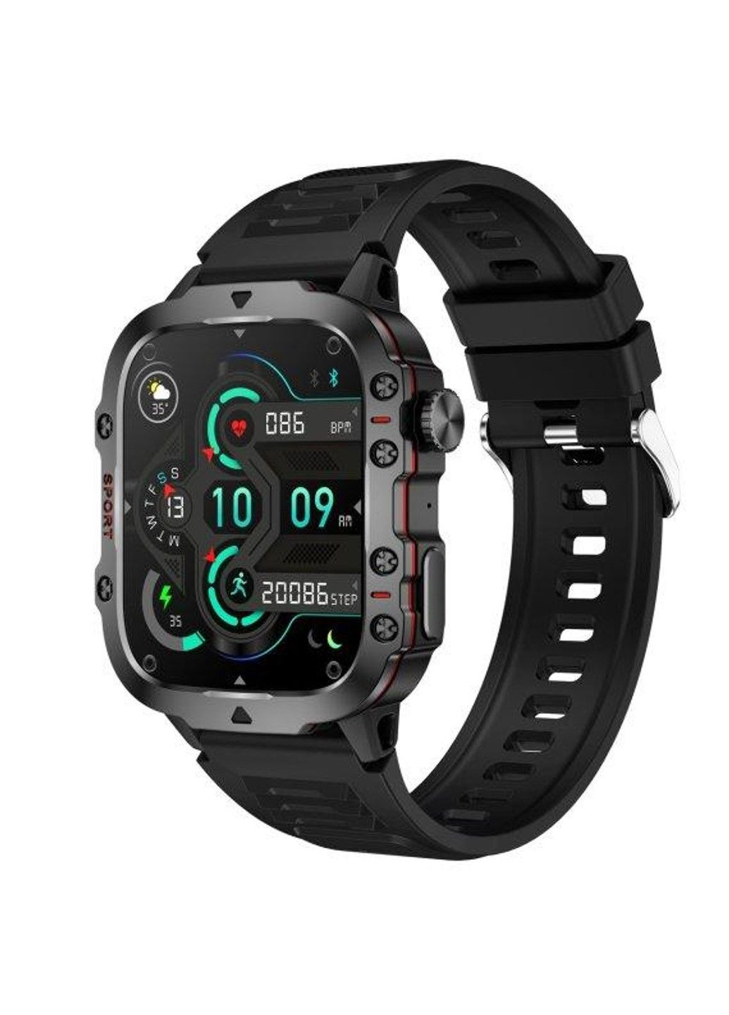 Розумний смарт годинник Smart Expert Nano каучук + 2 ремінці Lige (314483518)