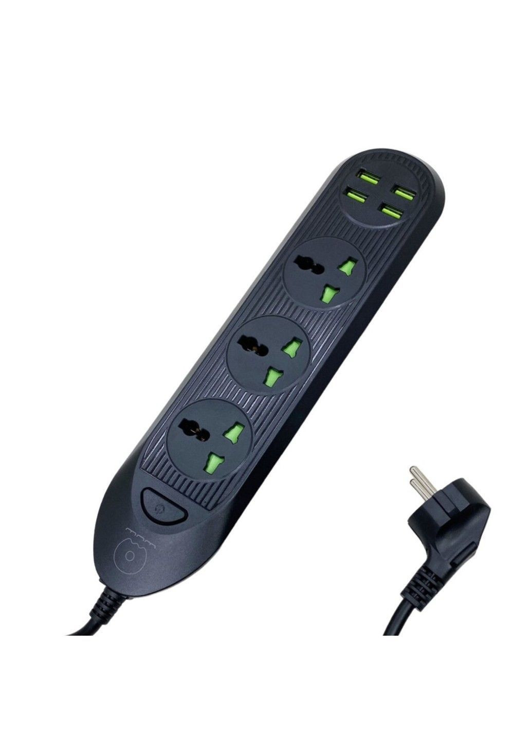 Сетевой удлинитель C133 4USB+3Socket 2500W 2m black WUW (369457053)