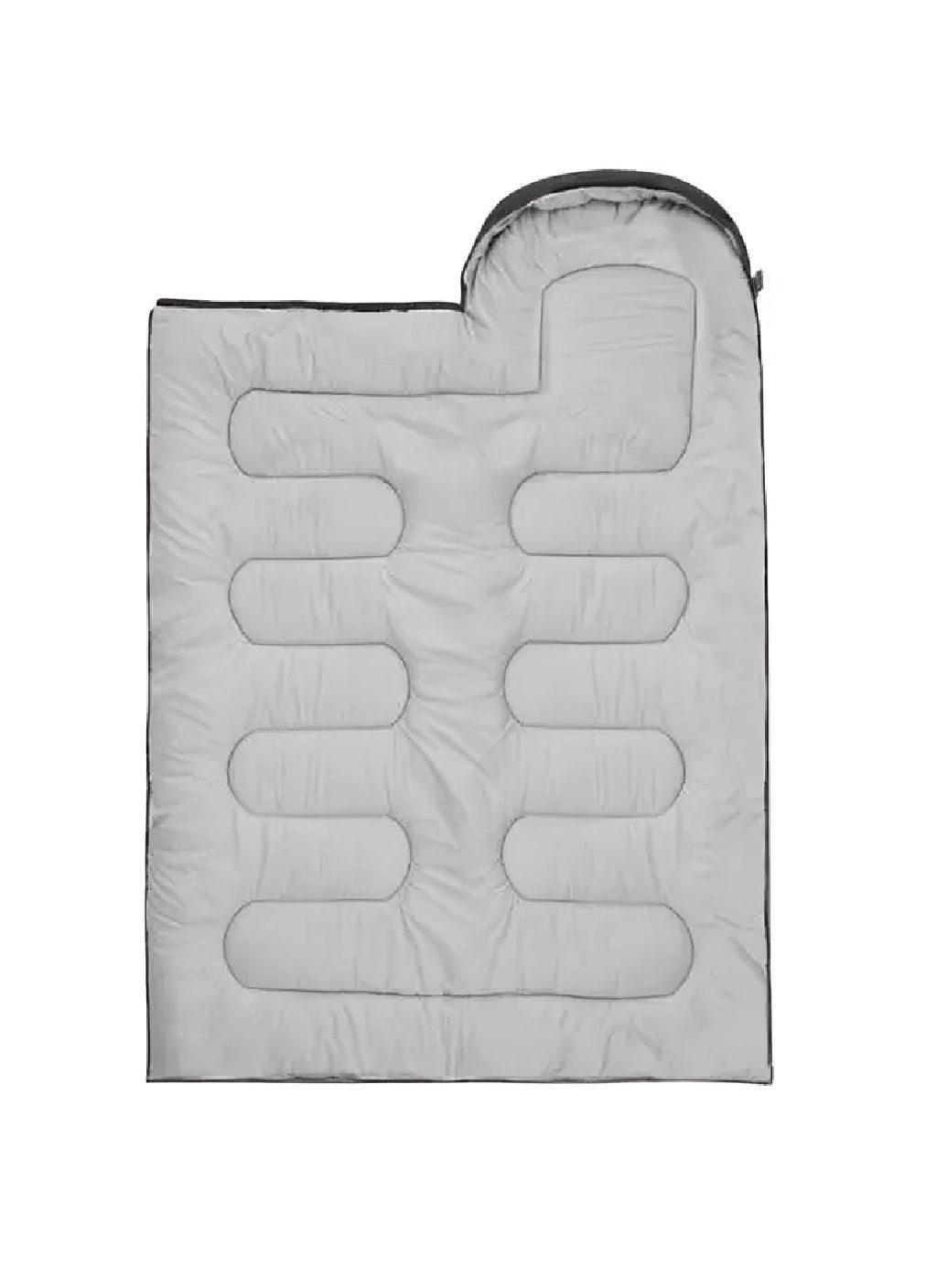 Туристичний спальний мішок ковдра з капюшоном регулюванням за формою голови 147х175-210 см (481481-Prob) Unbranded (362312424)