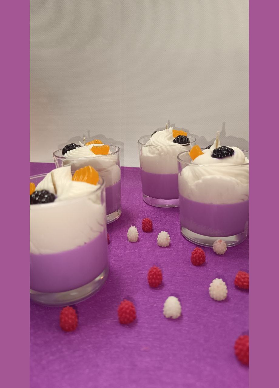 Свеча из соевого воска Десерт со взбитыми сливками ручной работы Hand Made (323141418)