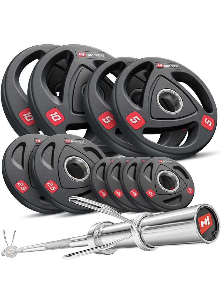 Набор олимпийский PRO 60 кг с грифом 220см. Hop-Sport (304267088)