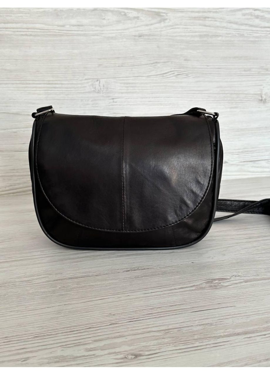 Сумочка жіноча чорна натуральна шкіра 103047/1 No Brand (352165549)