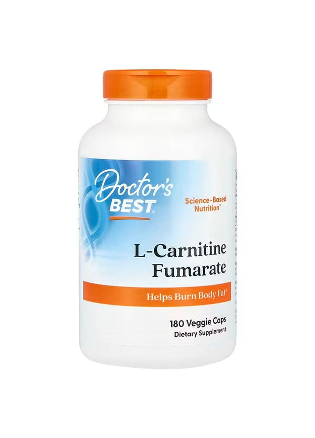 Карнитин Фумарат, L-Carnitine Fumarate,, 500 мг, 180 веганских капсул Doctor's Best (351384658)