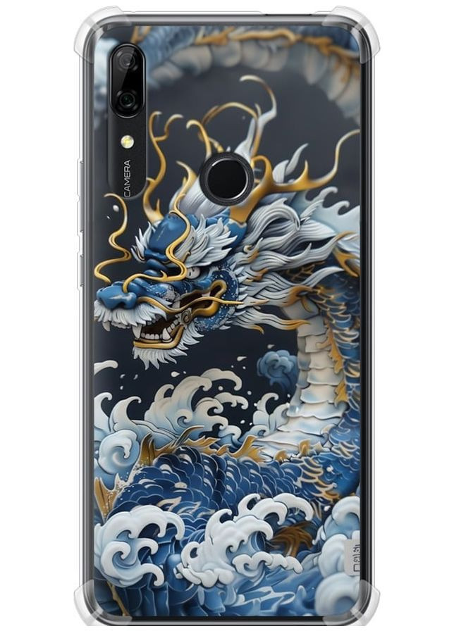 Силикон с усиленными углами чехол 'Водяной дракон' для Endorphone huawei p smart z (291422046)