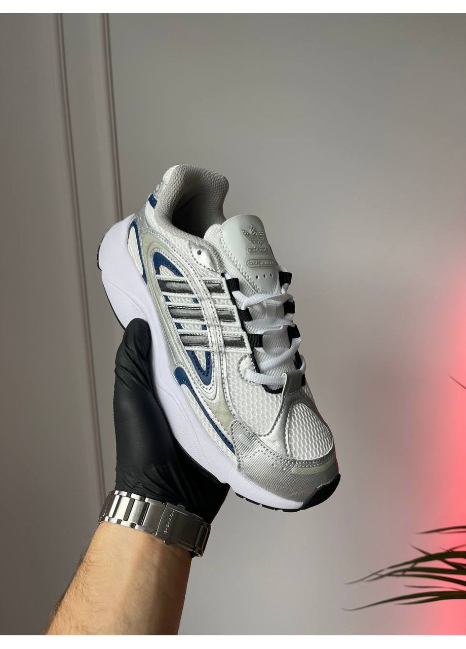 Кроссовки Аdidas Ozmillen White Silver Black IF4015 No Brand белые демисезоны (366195231)