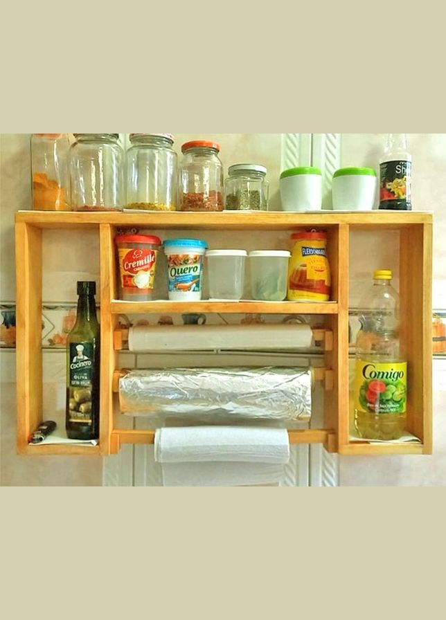 Держатель для бумажных полотенец из дерева Ильда карри (ДКП-014803) No Brand (327865861)