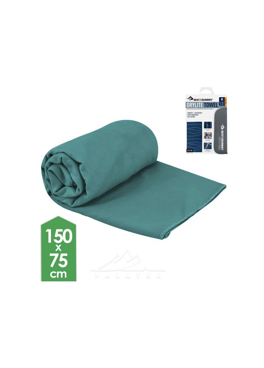 Sea To Summit полотенце drylite towel xl бирюзовый производство -