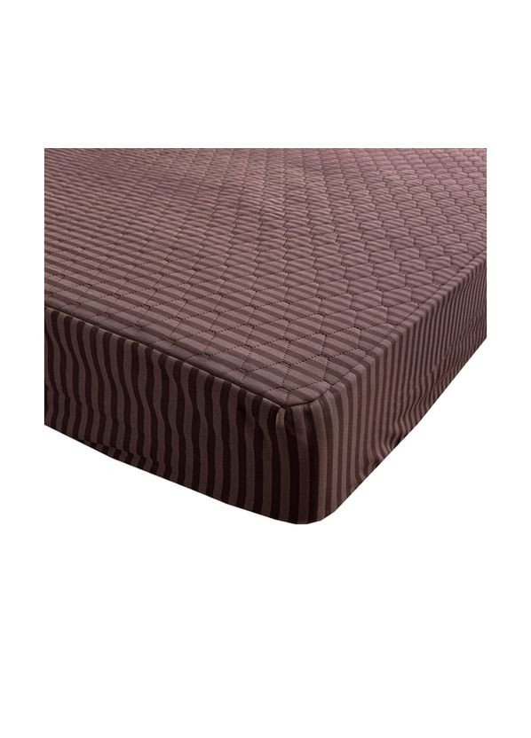 Наматрасник защитный хлопковый с закрытыми бортами коричневый Point Art (351394090)