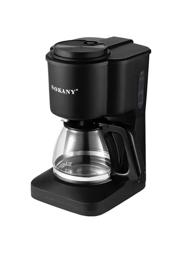 Кофеварка капельная Sokany SK-124 с подогревом 600 мл Digital (363832623)
