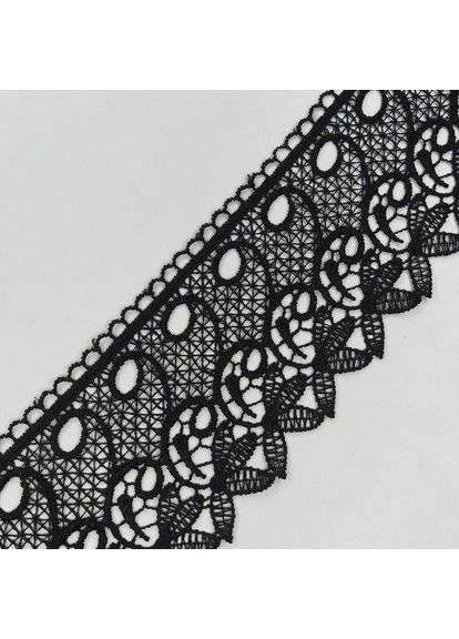 Кружево макраме 8см (20м) Цвет - Черный (03-Y12460-3) Plus-plus (352747705)