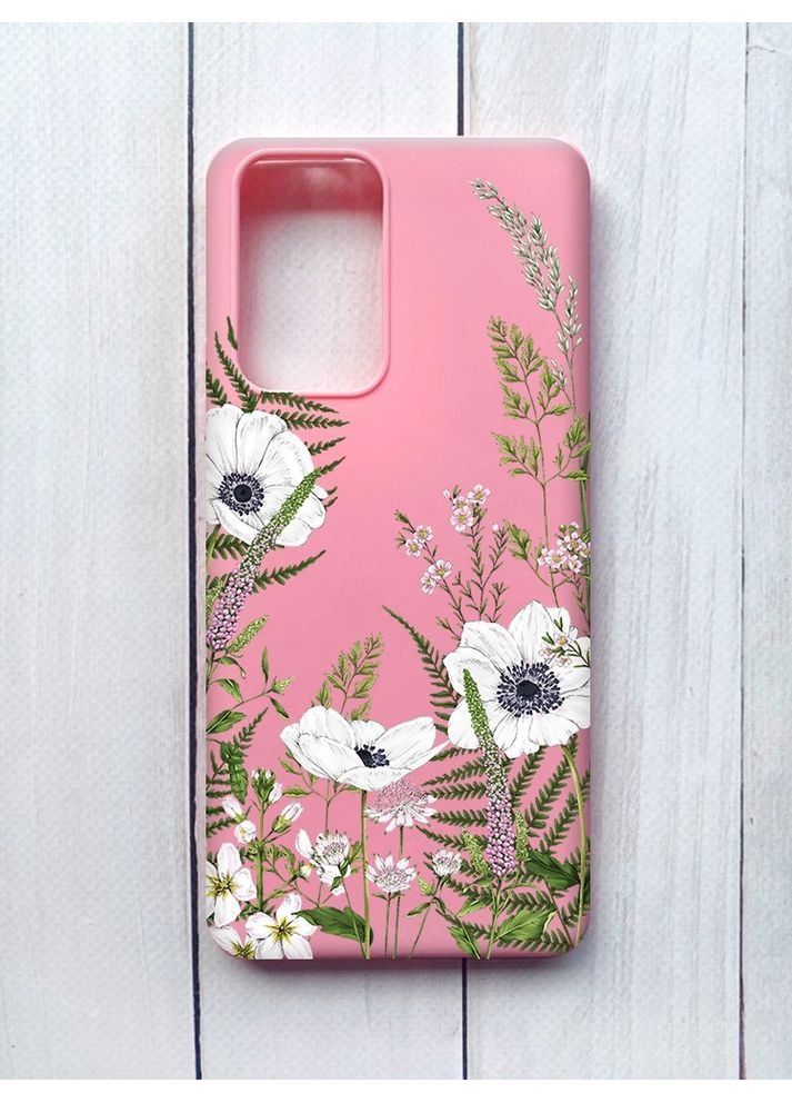 Матовий чохол на Xiaomi Redmi Note 10 Pro/10 Pro Max Рожевий:: Квіти польові (принт 363) Creative (360669071)