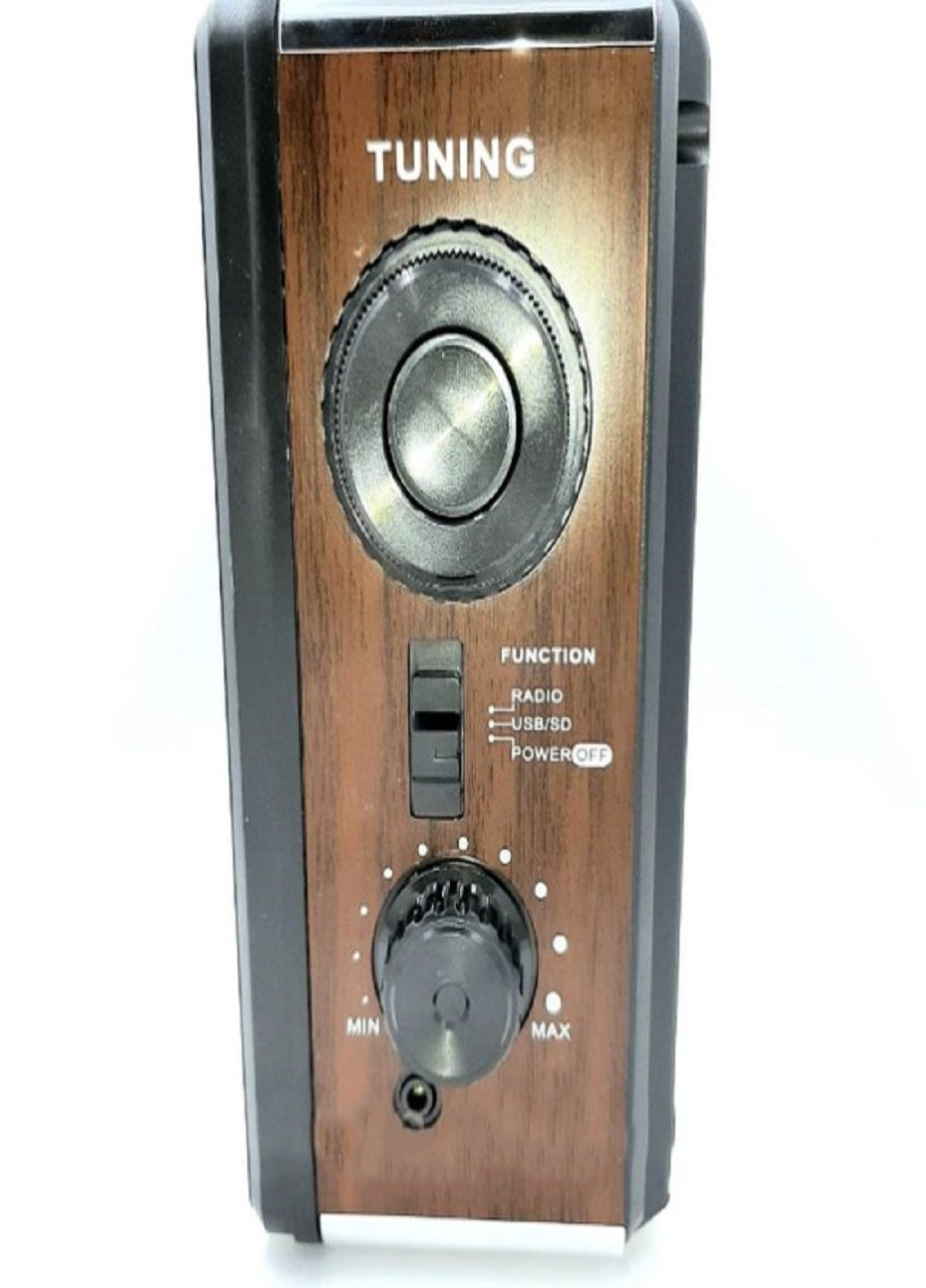 Радіоприймач акумуляторний RX 9966 з USB та SD Коричневий Golon (305412166)