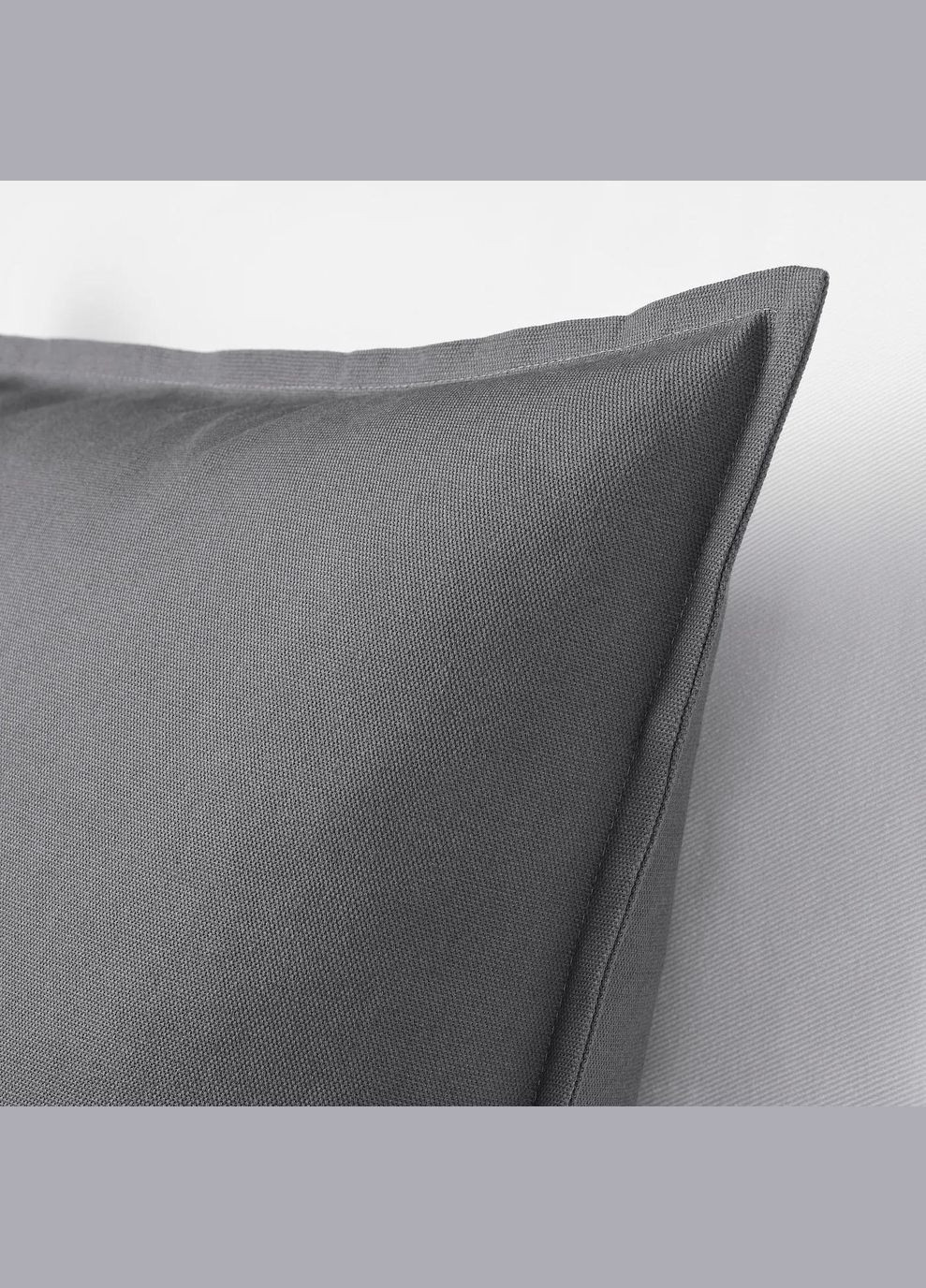 Наволочка ІКЕА GURLI 50х50 см темносірий (00474697) IKEA (267900554)