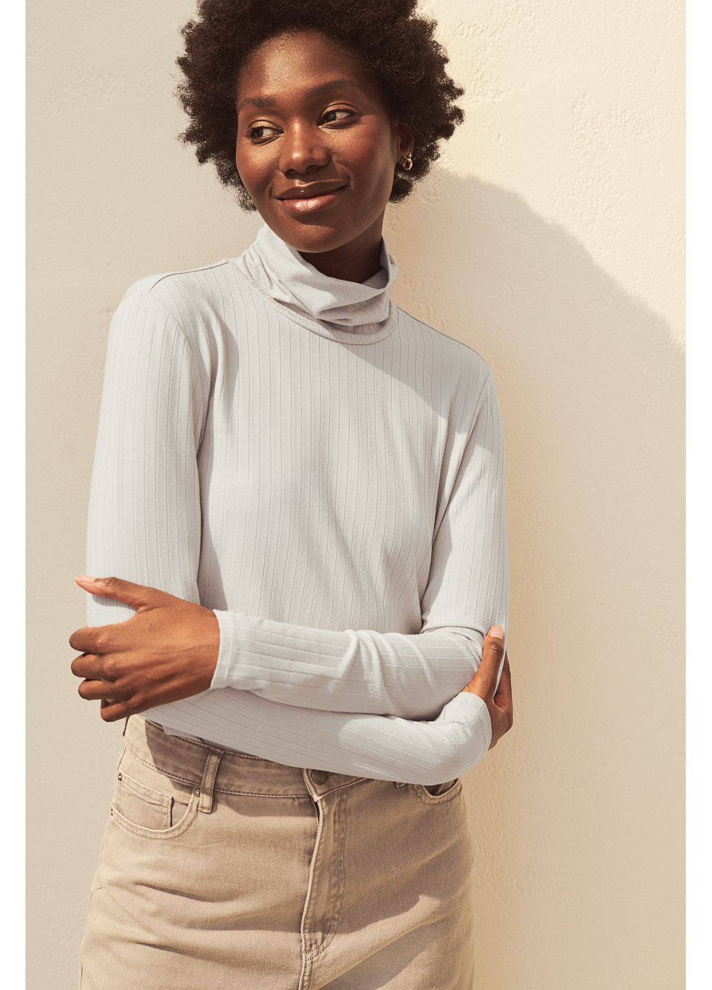 Водолазка,бежевий, H&M (301441684)