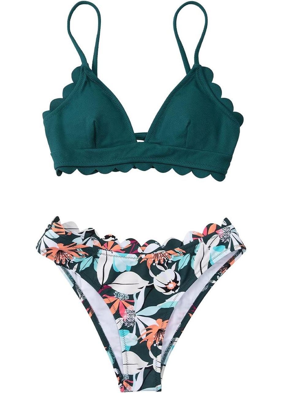 Зеленый летний купальник CUPSHE