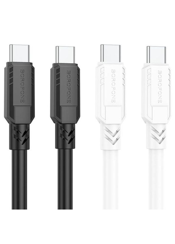 Кабель USB Type-C to USB Type-C / Провод шнур юсб тайп си на юсб тайп си для быстрой зарядки и передачи данных Borofone (334298594)
