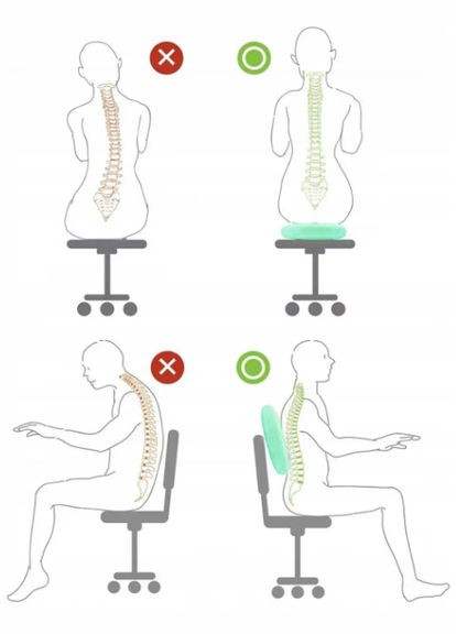 Надувная балансировочная подушка массажная D 34см с насосом 34x34 см. HBC (372890177)